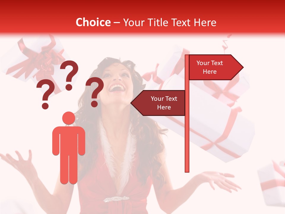 Shopaholic Feminine Spend PowerPoint Template