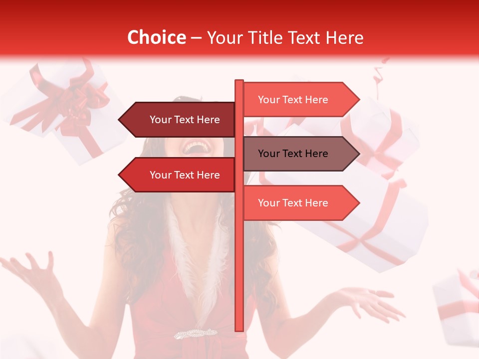 Shopaholic Feminine Spend PowerPoint Template