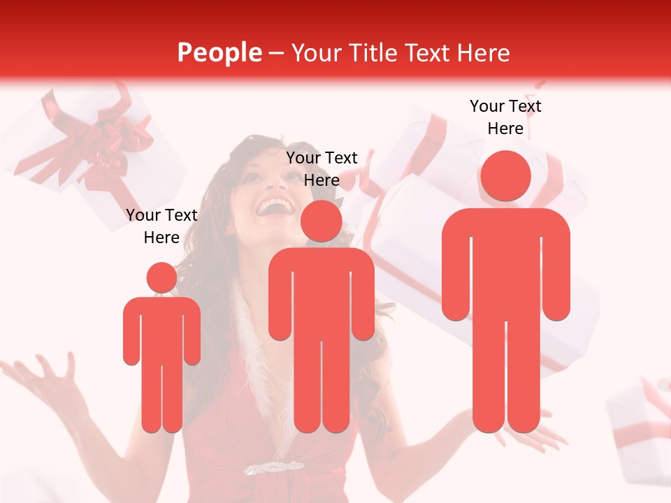 Shopaholic Feminine Spend PowerPoint Template