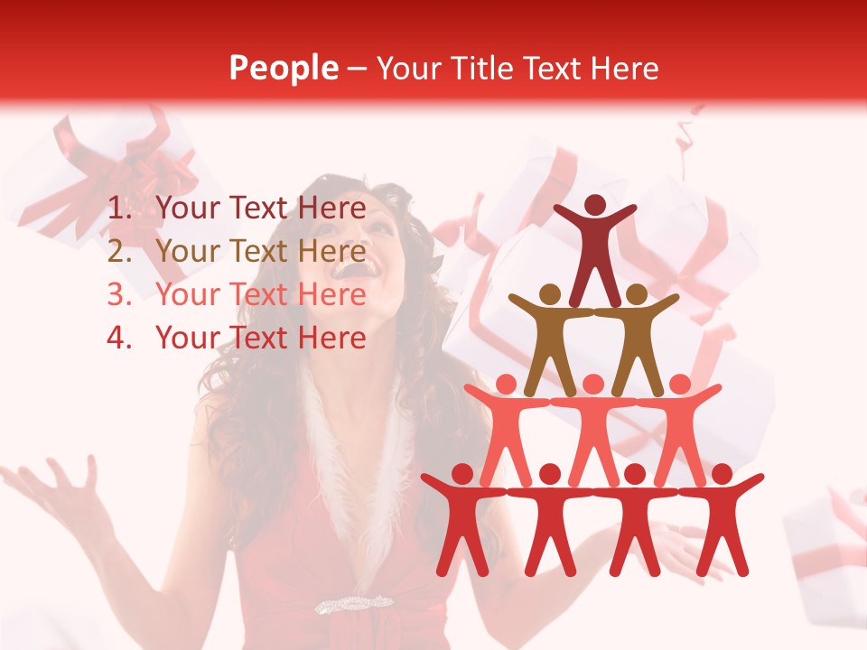 Shopaholic Feminine Spend PowerPoint Template