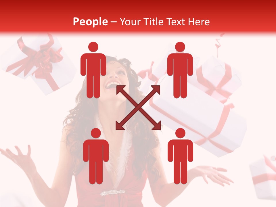 Shopaholic Feminine Spend PowerPoint Template