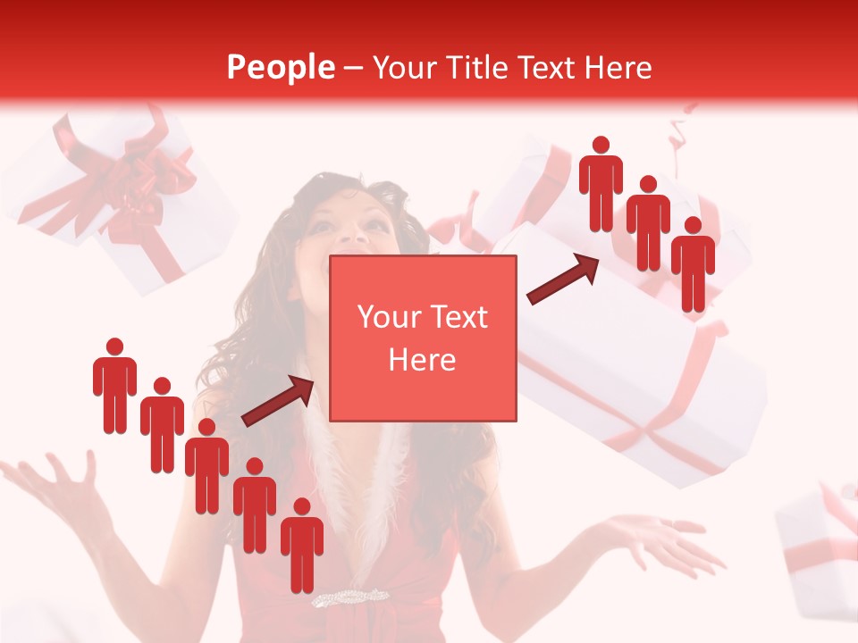 Shopaholic Feminine Spend PowerPoint Template