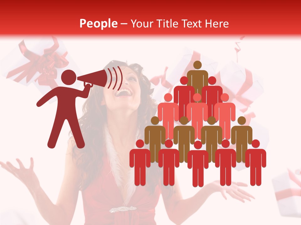 Shopaholic Feminine Spend PowerPoint Template