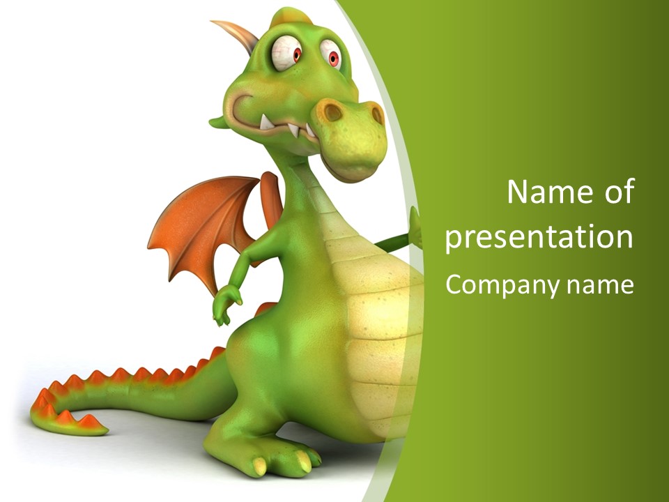 Dragon Fantasy Graphic PowerPoint Template