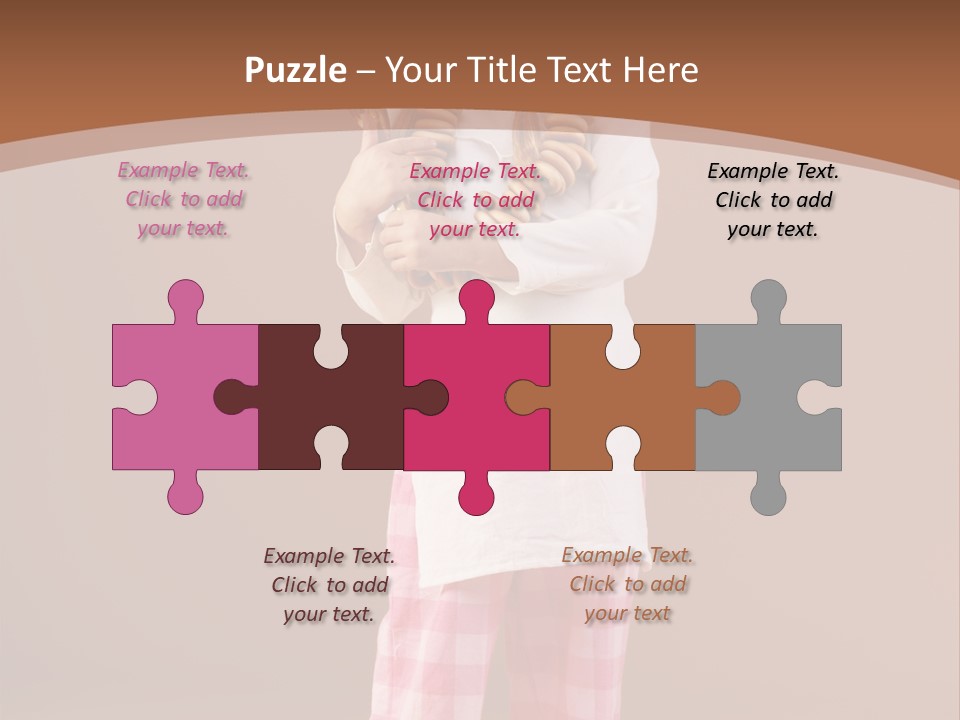 Small Costume People PowerPoint Template