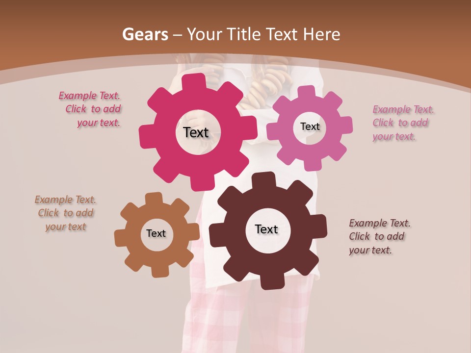 Small Costume People PowerPoint Template