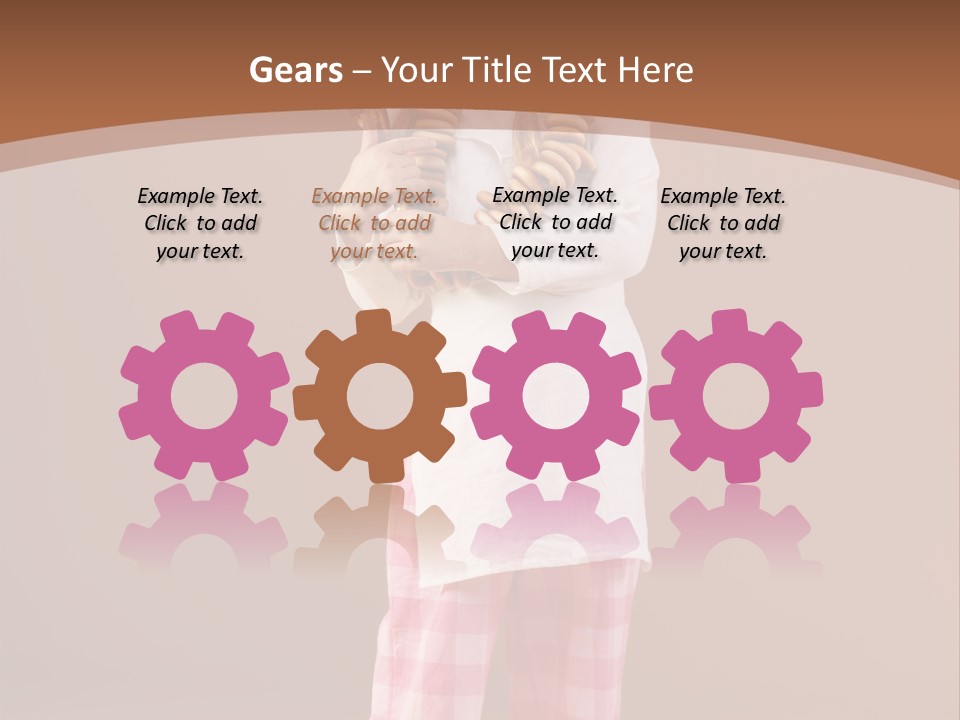 Small Costume People PowerPoint Template