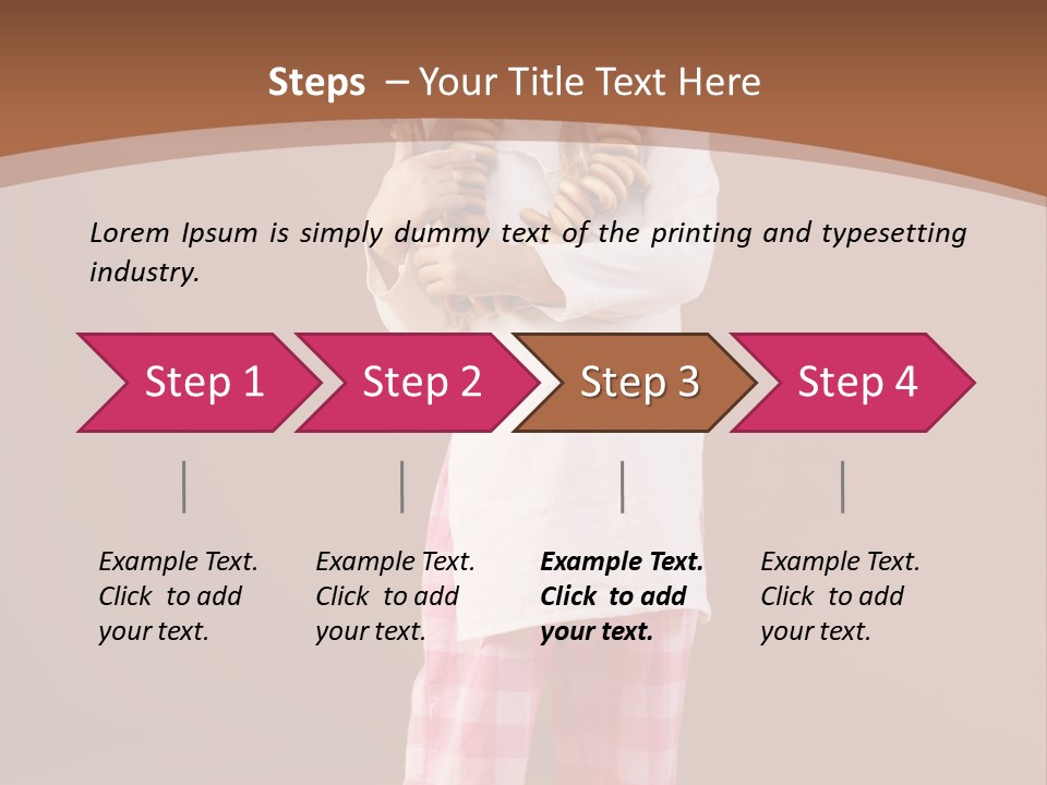 Small Costume People PowerPoint Template