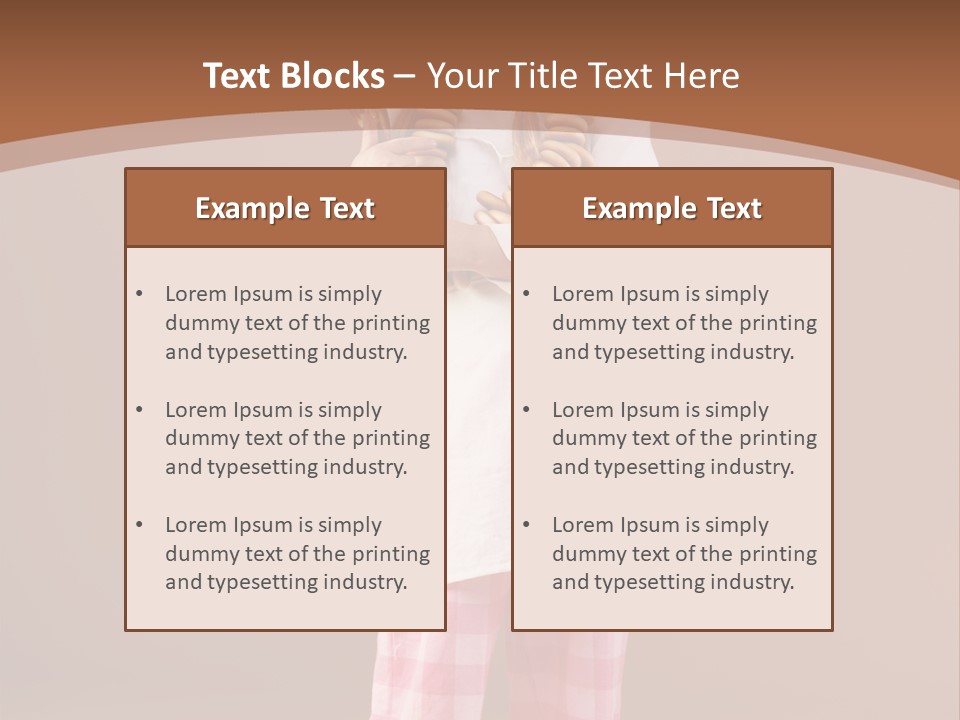 Small Costume People PowerPoint Template