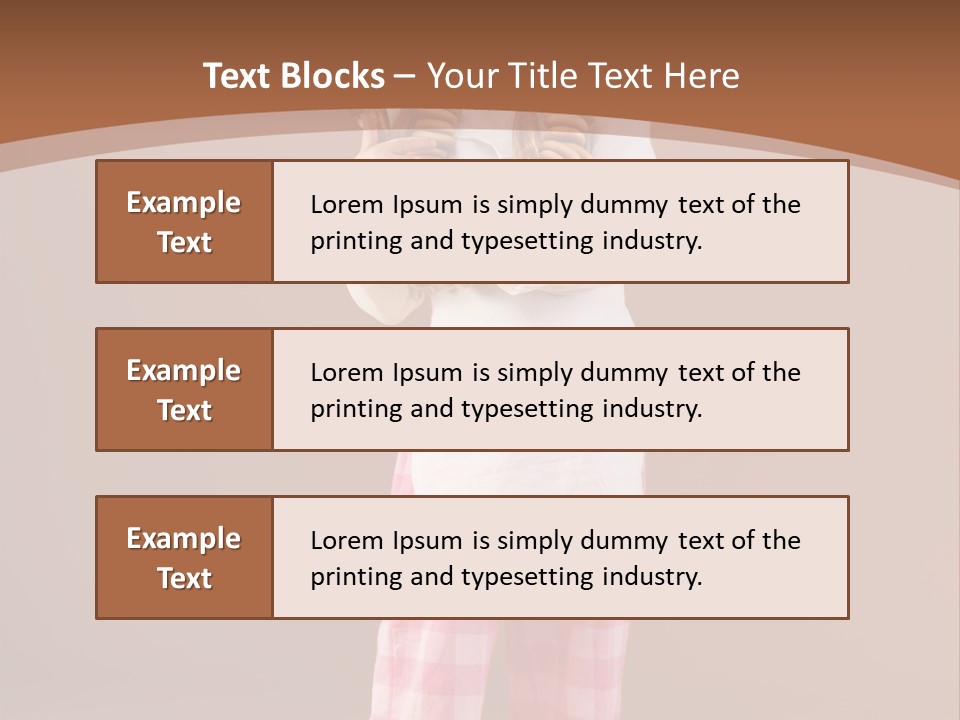 Small Costume People PowerPoint Template