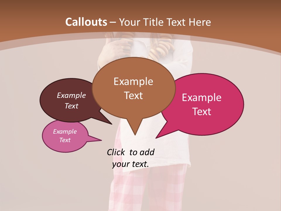 Small Costume People PowerPoint Template