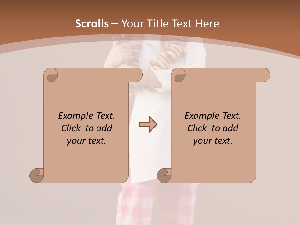 Small Costume People PowerPoint Template