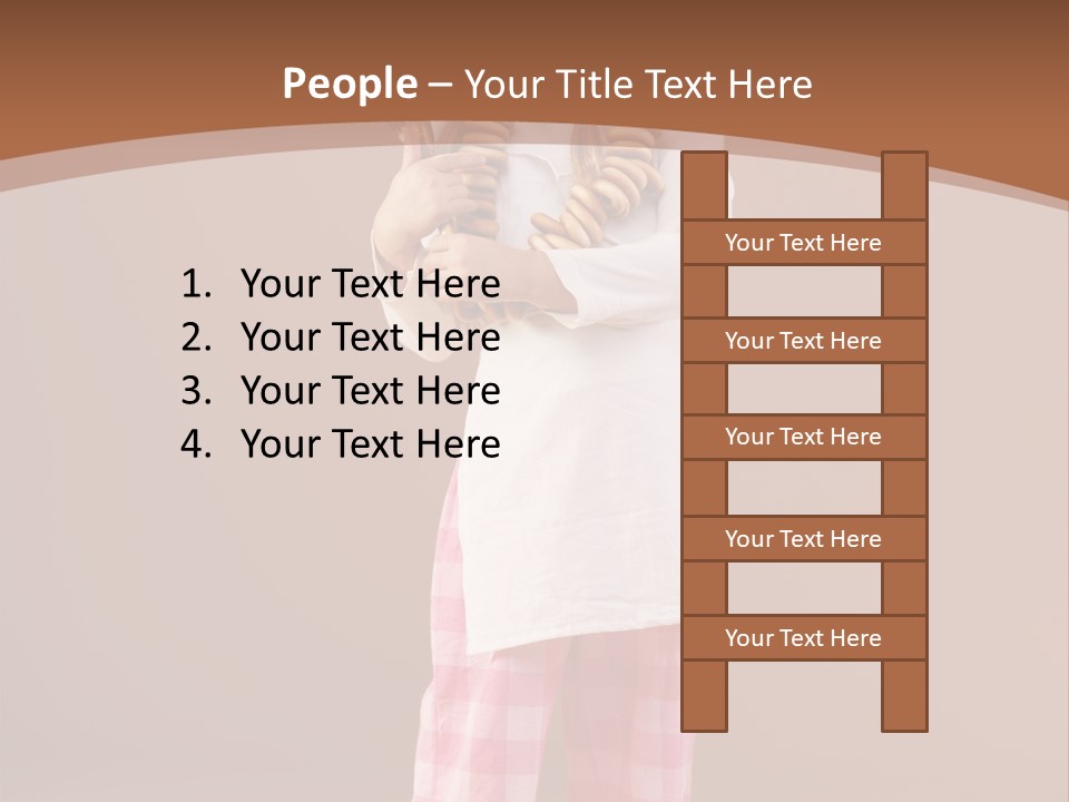 Small Costume People PowerPoint Template