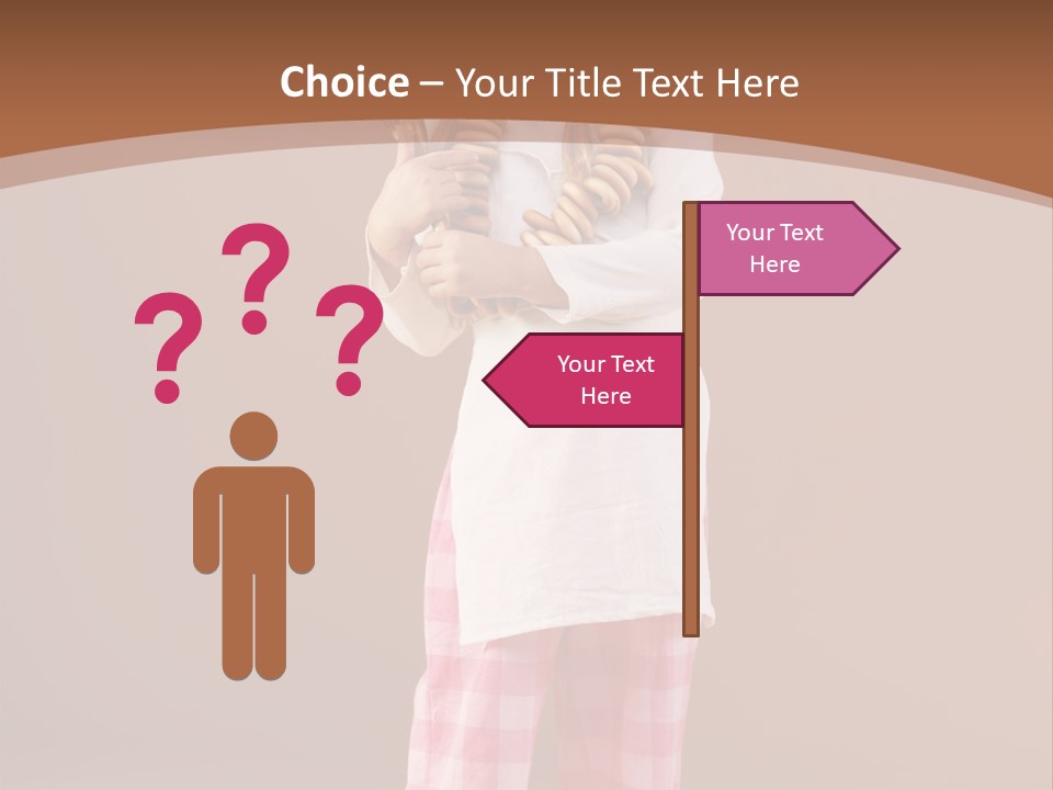 Small Costume People PowerPoint Template