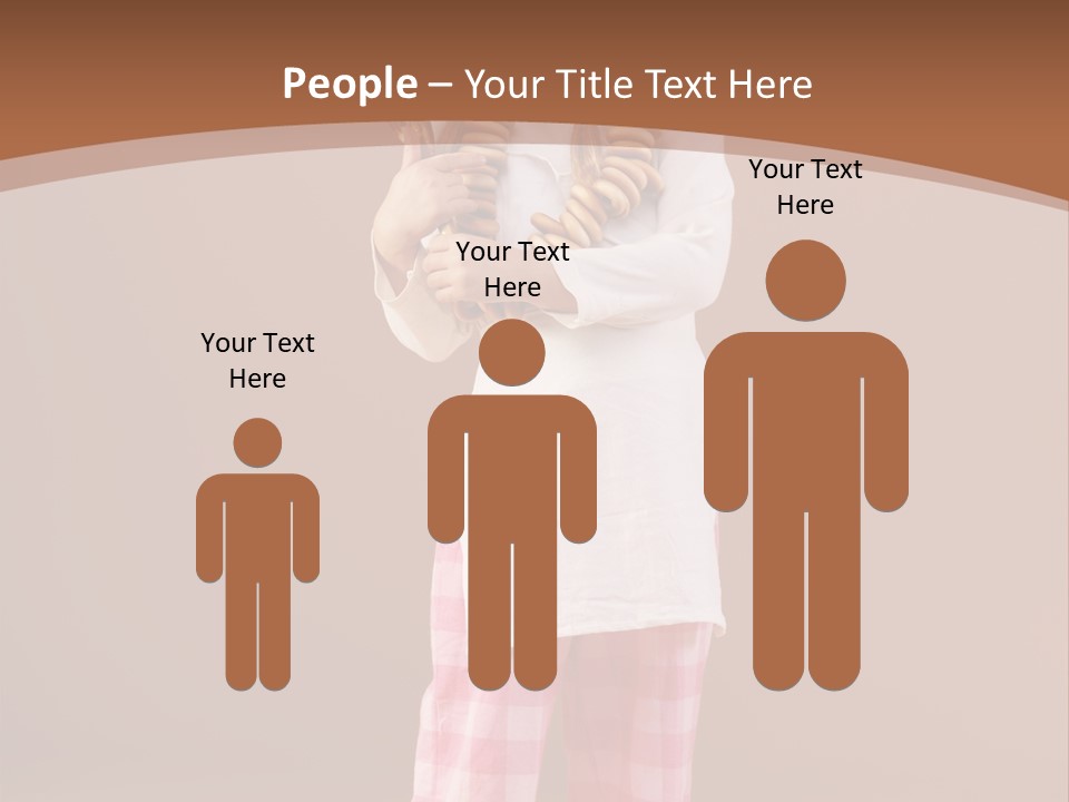 Small Costume People PowerPoint Template