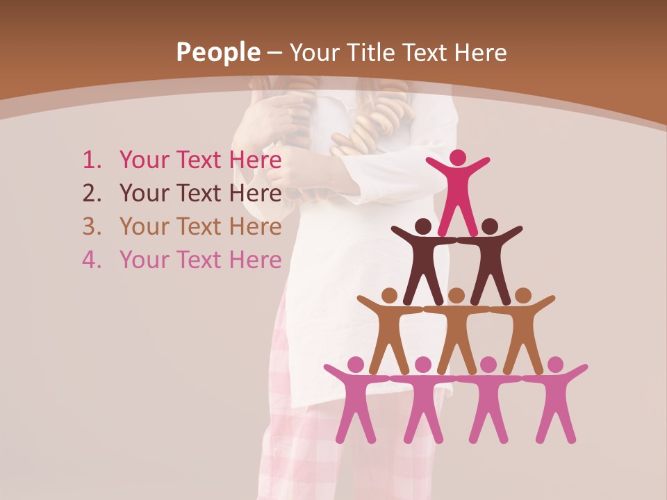 Small Costume People PowerPoint Template