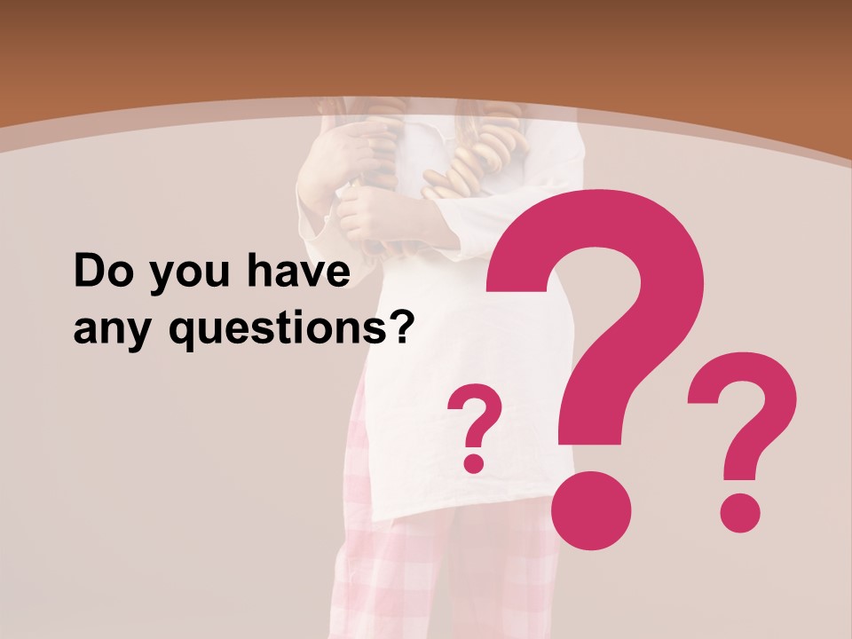 Small Costume People PowerPoint Template