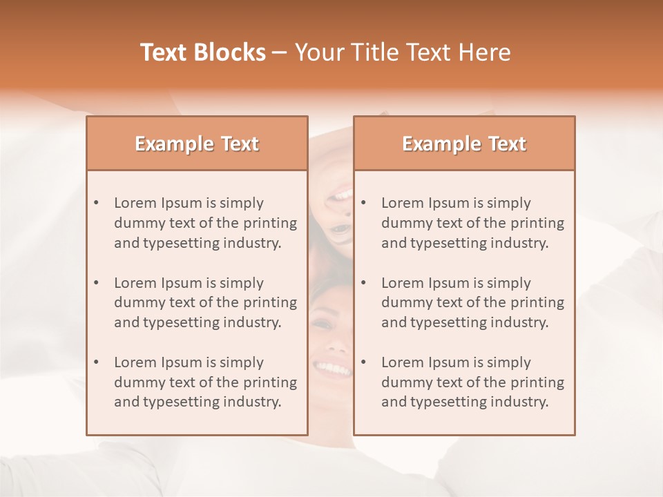 Men Hug Females PowerPoint Template