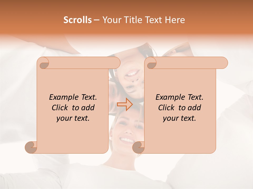 Men Hug Females PowerPoint Template