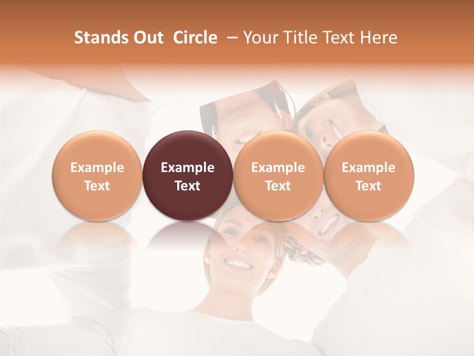 Men Hug Females PowerPoint Template