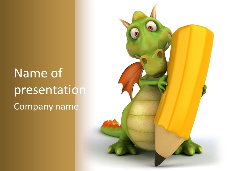 Chinese Mythology Head PowerPoint Template