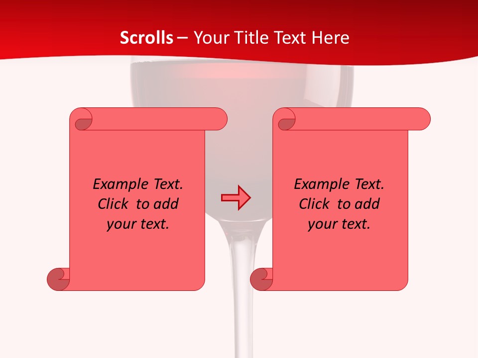 White Background Scented Winetasting PowerPoint Template