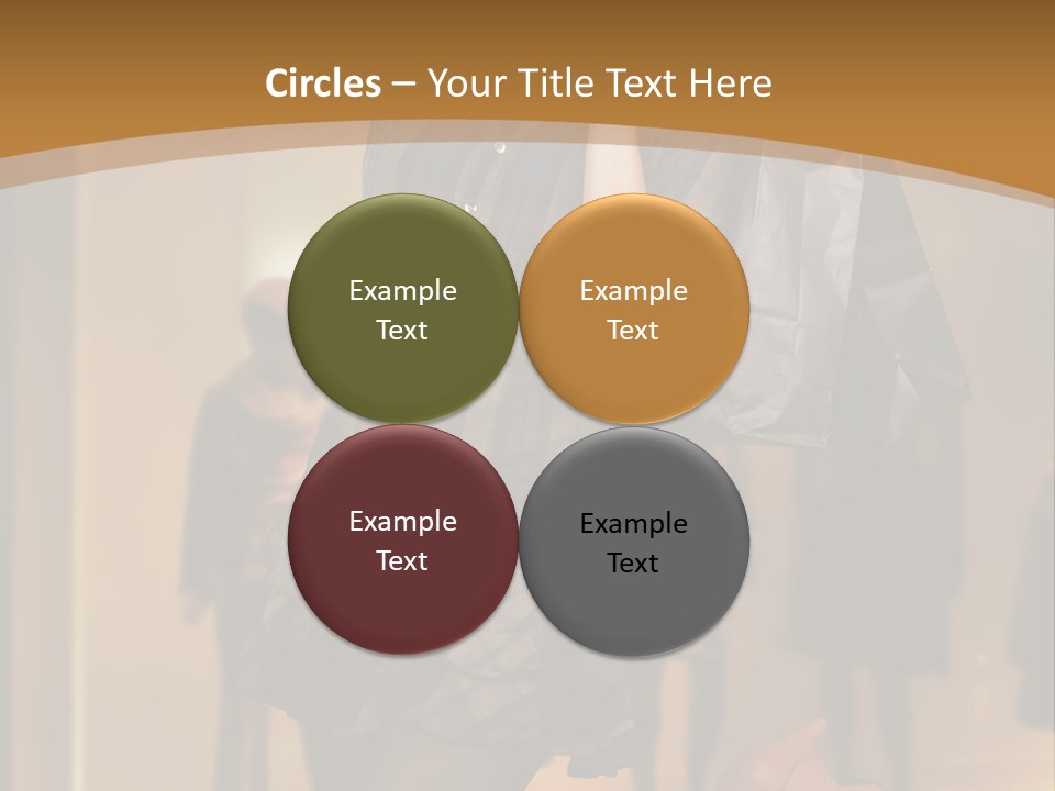 Girl Shoppingbag Store PowerPoint Template