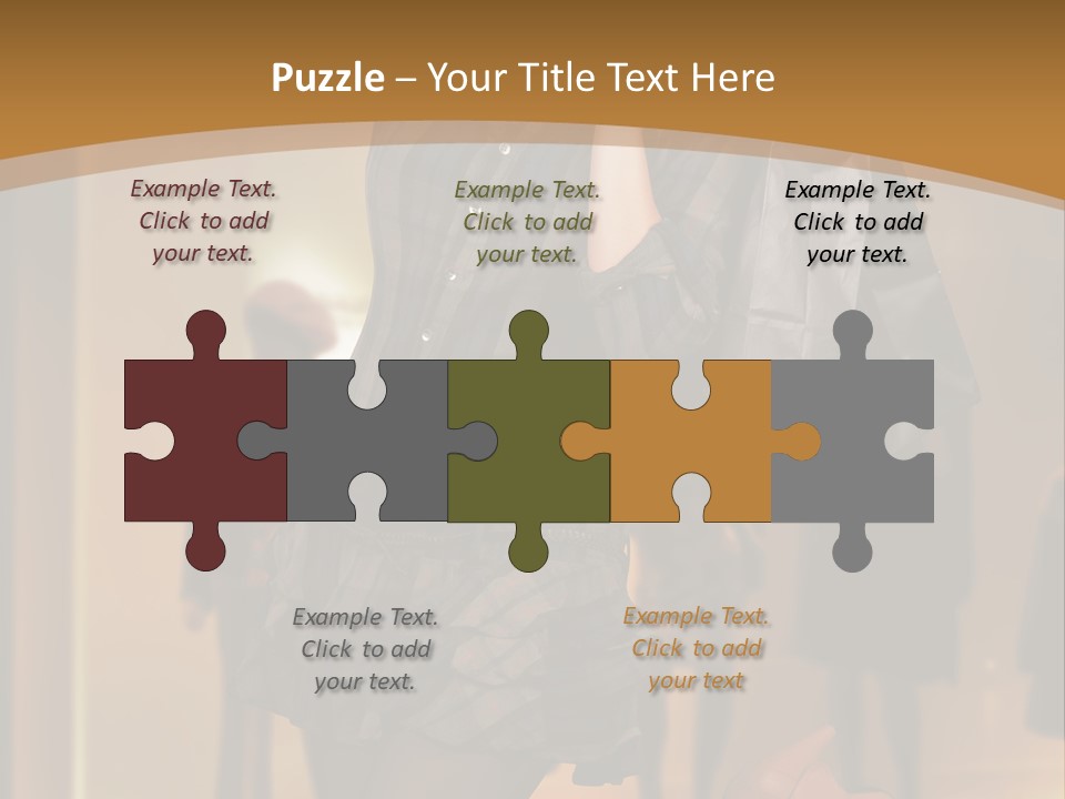 Girl Shoppingbag Store PowerPoint Template