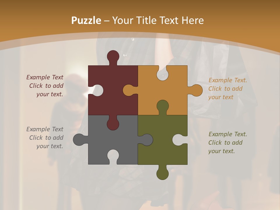 Girl Shoppingbag Store PowerPoint Template