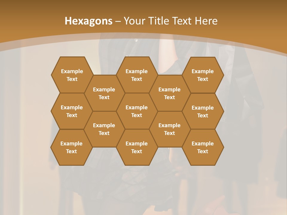 Girl Shoppingbag Store PowerPoint Template