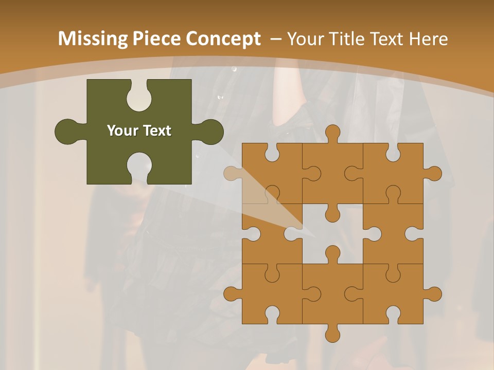 Girl Shoppingbag Store PowerPoint Template