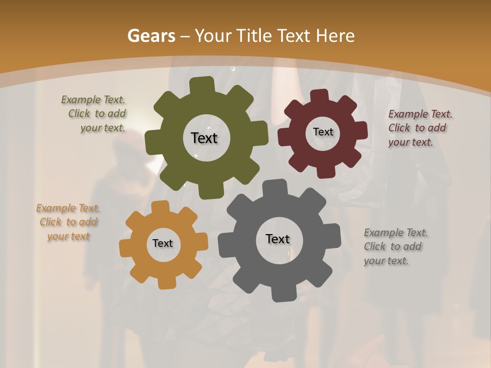 Girl Shoppingbag Store PowerPoint Template