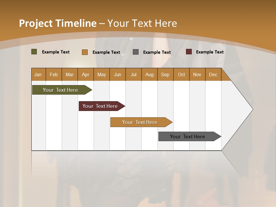 Girl Shoppingbag Store PowerPoint Template