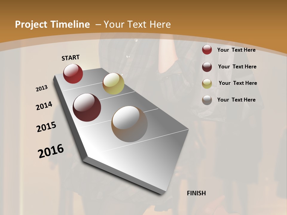 Girl Shoppingbag Store PowerPoint Template
