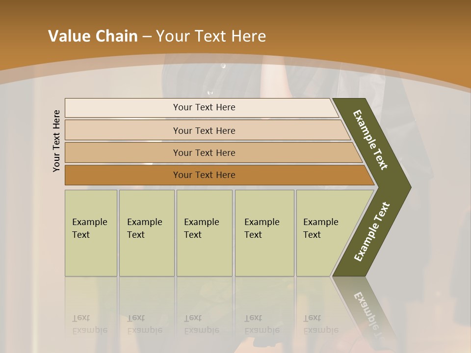 Girl Shoppingbag Store PowerPoint Template