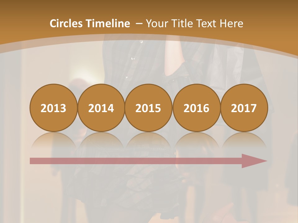 Girl Shoppingbag Store PowerPoint Template