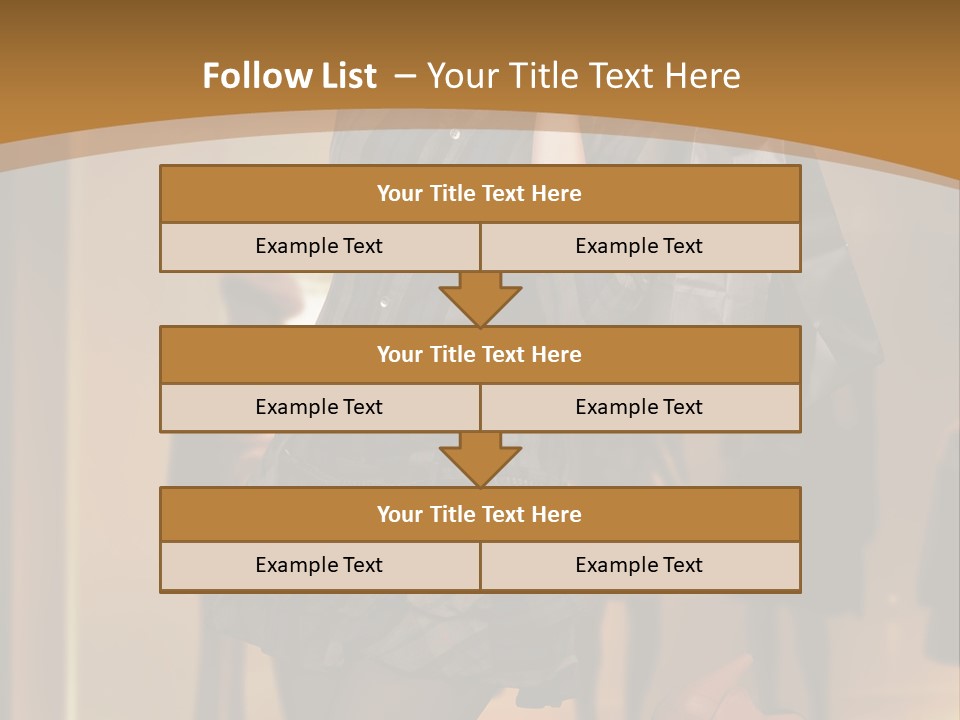 Girl Shoppingbag Store PowerPoint Template