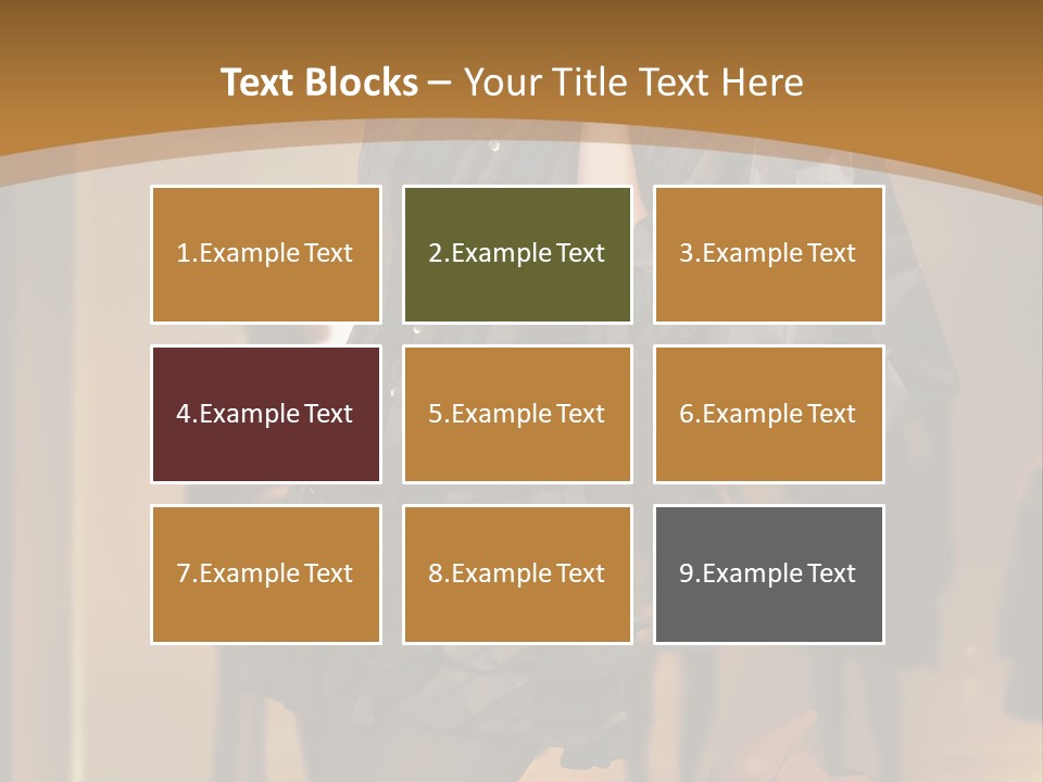 Girl Shoppingbag Store PowerPoint Template