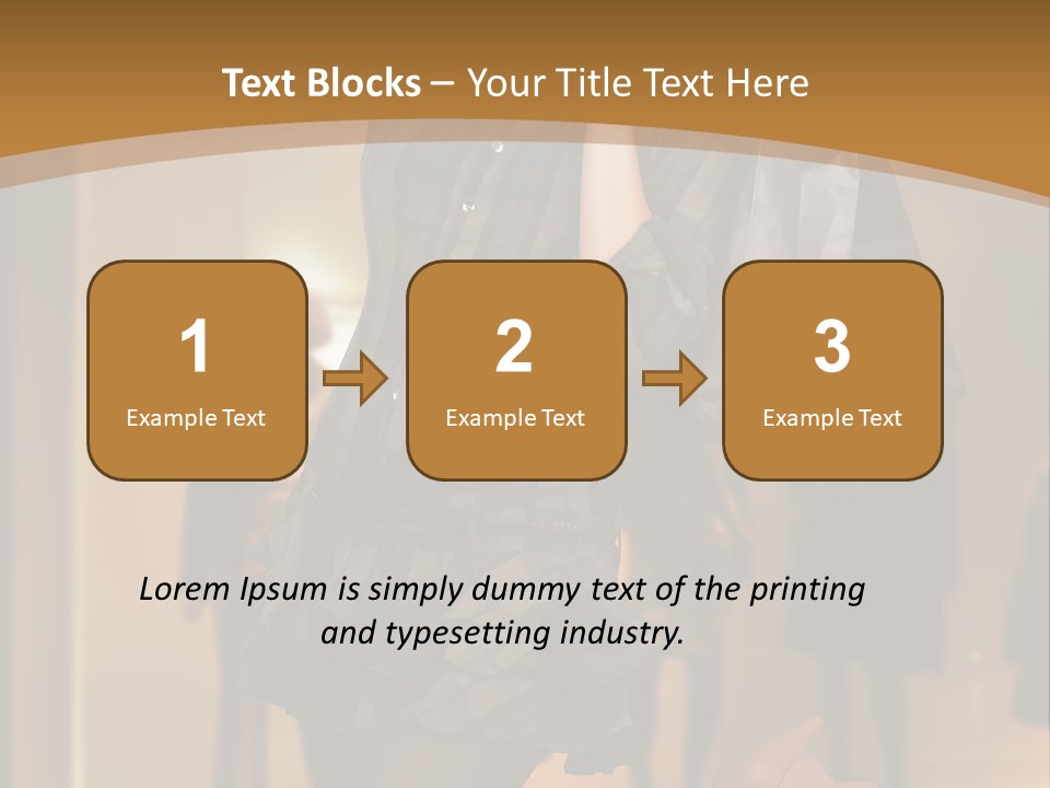 Girl Shoppingbag Store PowerPoint Template