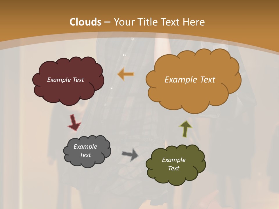 Girl Shoppingbag Store PowerPoint Template