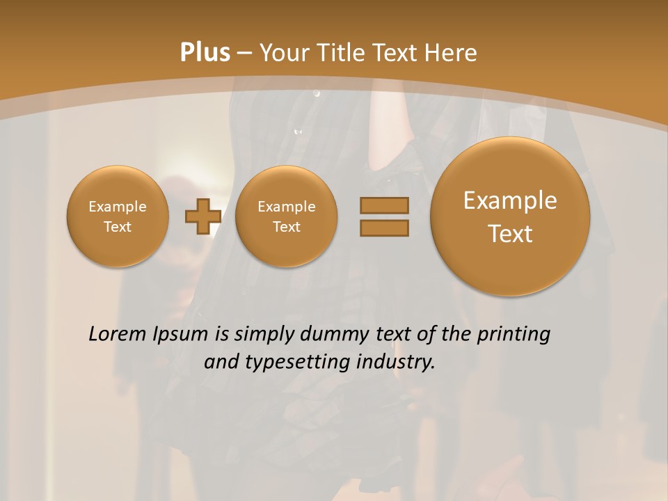 Girl Shoppingbag Store PowerPoint Template