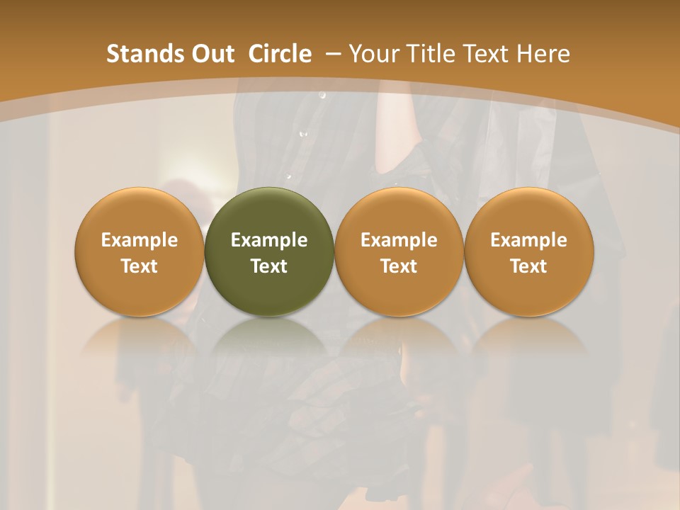 Girl Shoppingbag Store PowerPoint Template