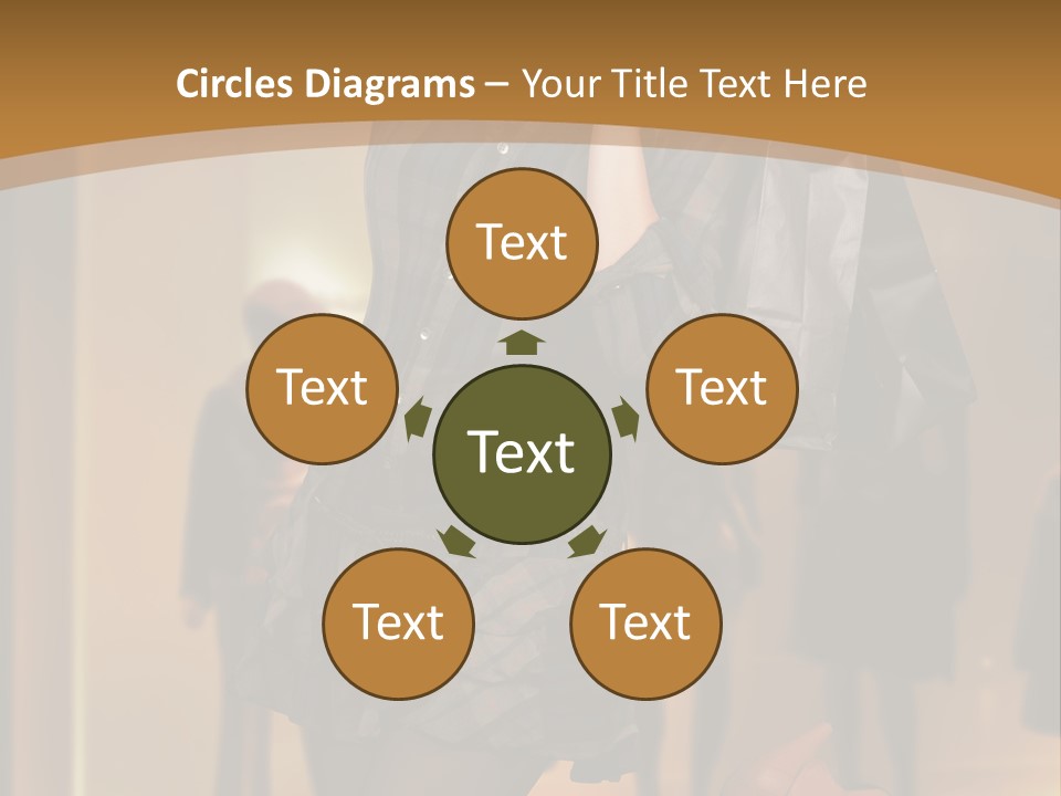 Girl Shoppingbag Store PowerPoint Template