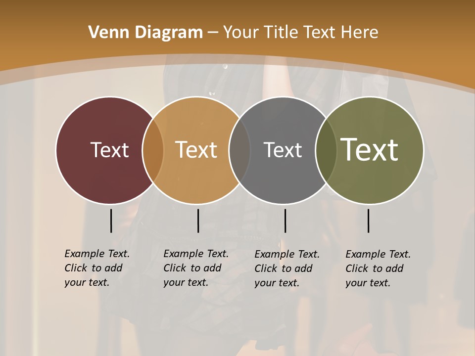 Girl Shoppingbag Store PowerPoint Template