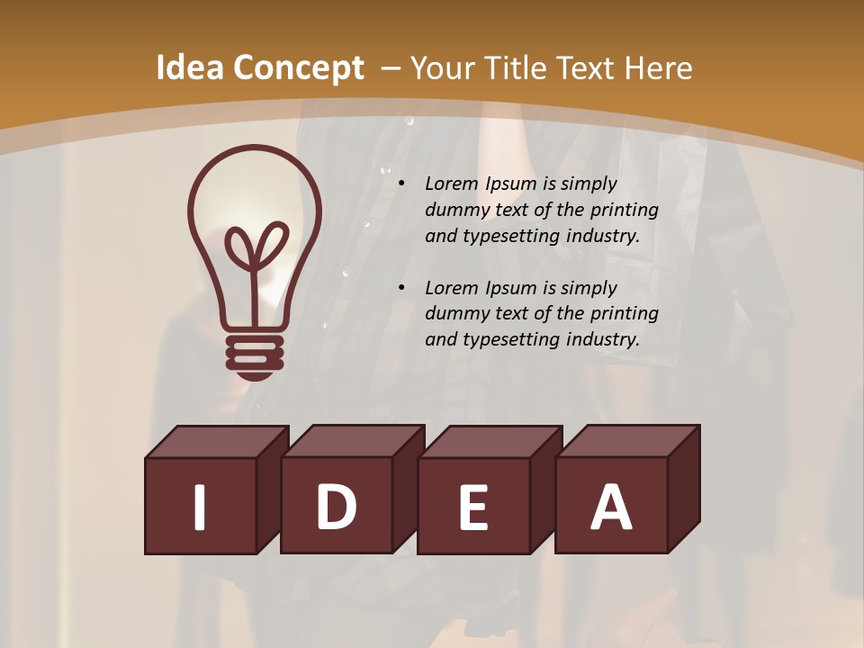 Girl Shoppingbag Store PowerPoint Template