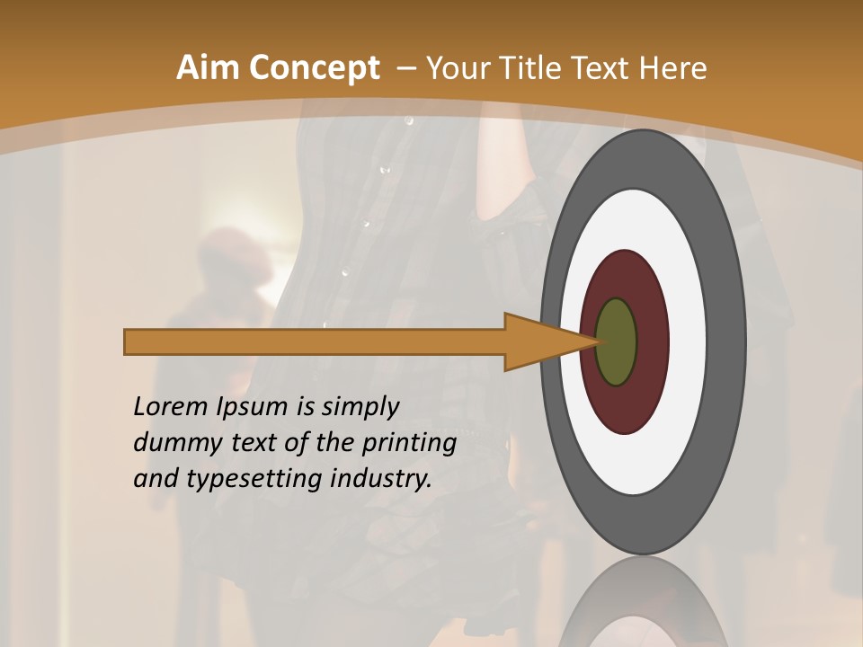 Girl Shoppingbag Store PowerPoint Template