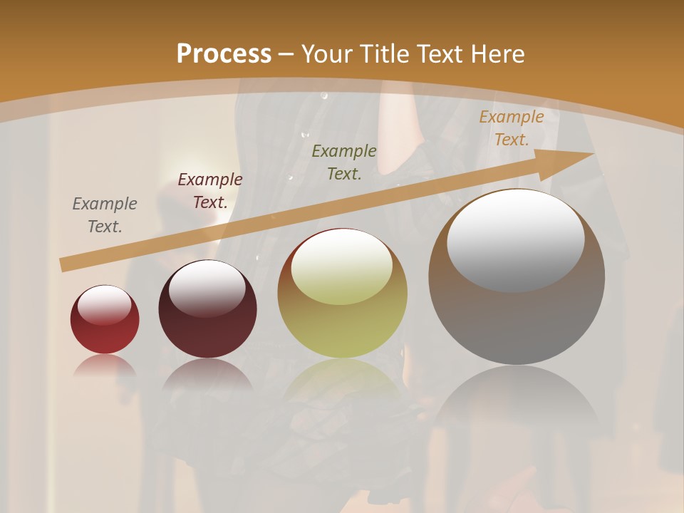 Girl Shoppingbag Store PowerPoint Template