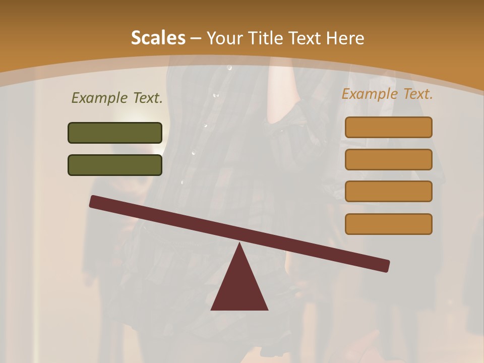 Girl Shoppingbag Store PowerPoint Template