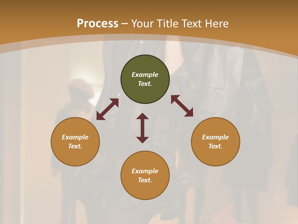 Girl Shoppingbag Store PowerPoint Template