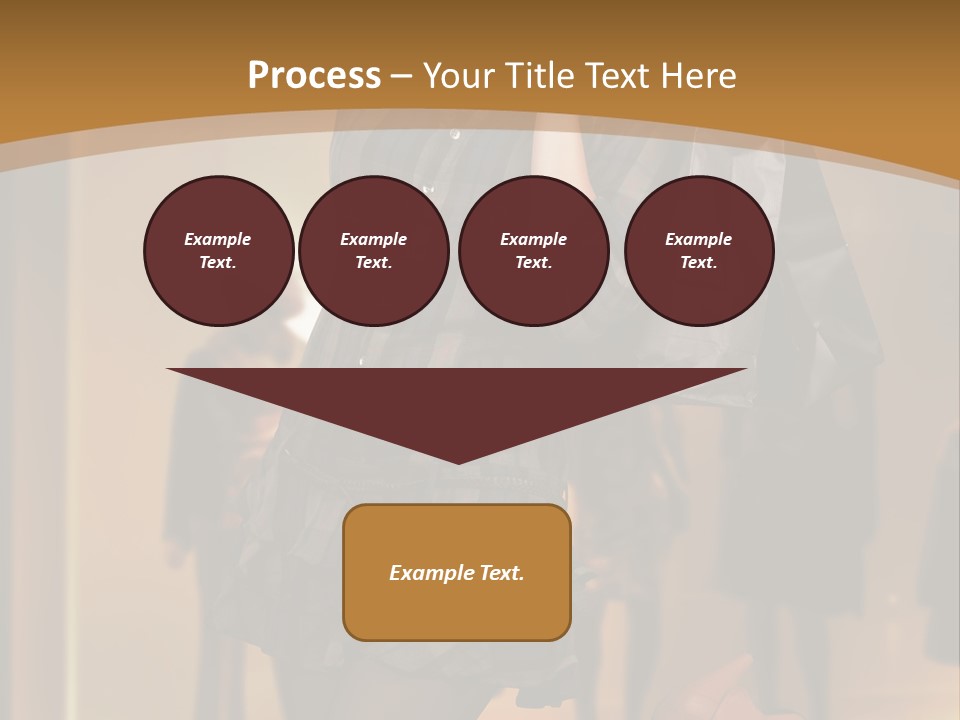 Girl Shoppingbag Store PowerPoint Template